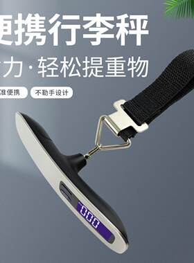 精准50kg便携式电子称家用快递称弹簧秤小型商用吊勾称手提电子秤