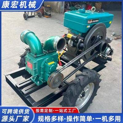 养殖场抽粪机双出口柴油3寸自吸泵化粪池厕所大流量吸污泵抽粪机