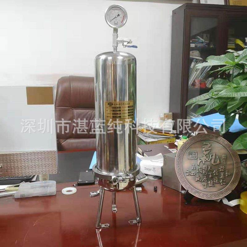 钛棒过滤器 高温耐腐蚀钛滤芯过滤器 不锈钢外壳台滤芯精密过滤器