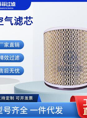 菱形护网空压机空滤螺杆式空压机空气滤芯工业级效过滤加厚