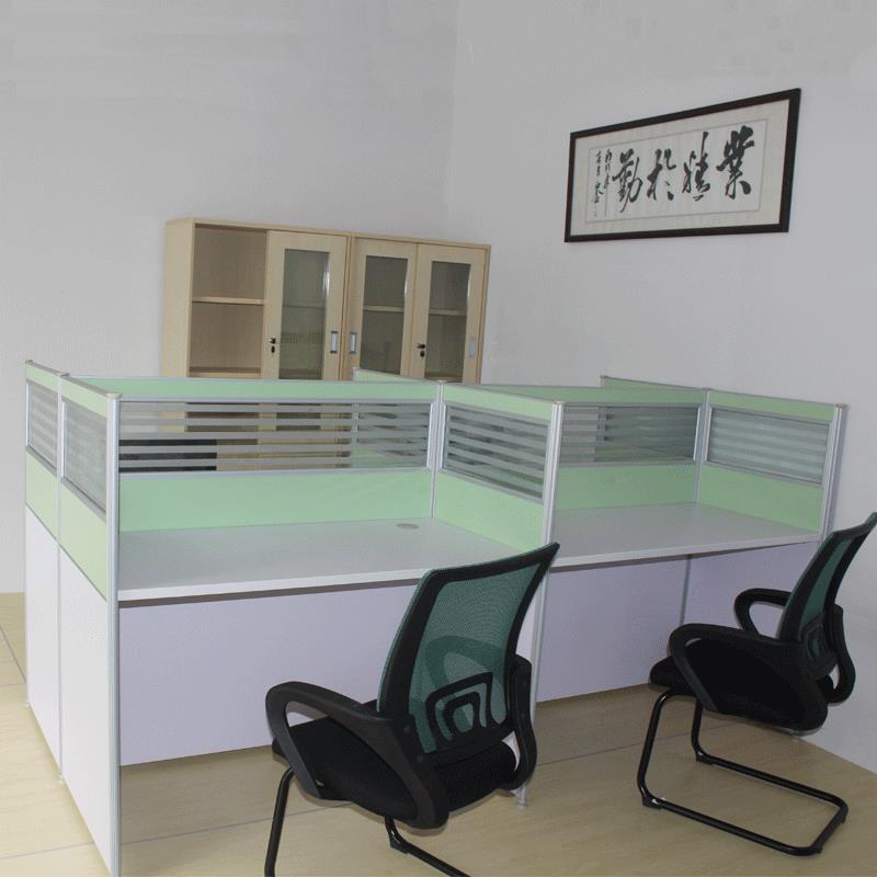 直供办公家具四人位屏风桌自由组合办公屏风办公桌简约 组合
