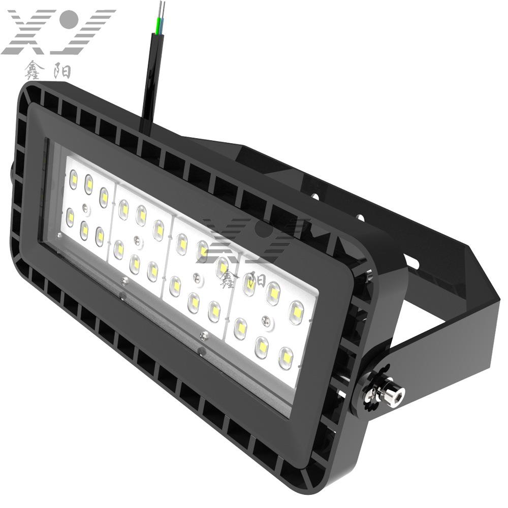 深圳120W投光灯套件 玻璃款大功率隧道灯外壳泛光灯LED压铸高杆灯