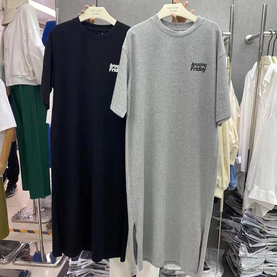 睡袍男士宽松大码连体睡裙中长款开叉一体式外贸原单浴袍家居服棉
