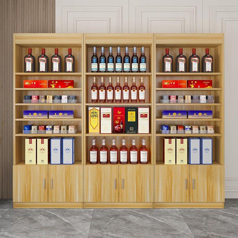 组合烟柜烟架子展示架货架超市置物架便利店酒水收纳柜烟酒展示柜