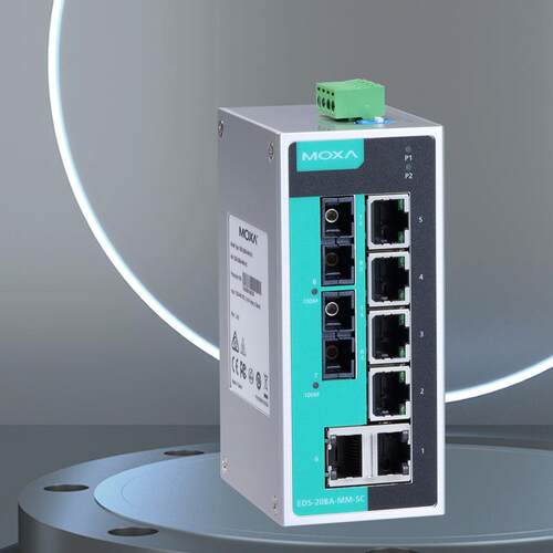 MOXA EDS-208A 8口入门级非网管型工业以太网交换机现货