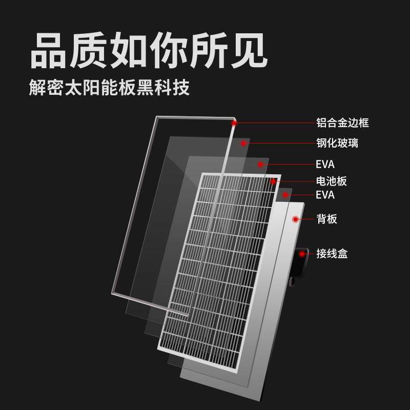厂家直销家用照明光伏板 80W多晶光伏板 高品质光伏板