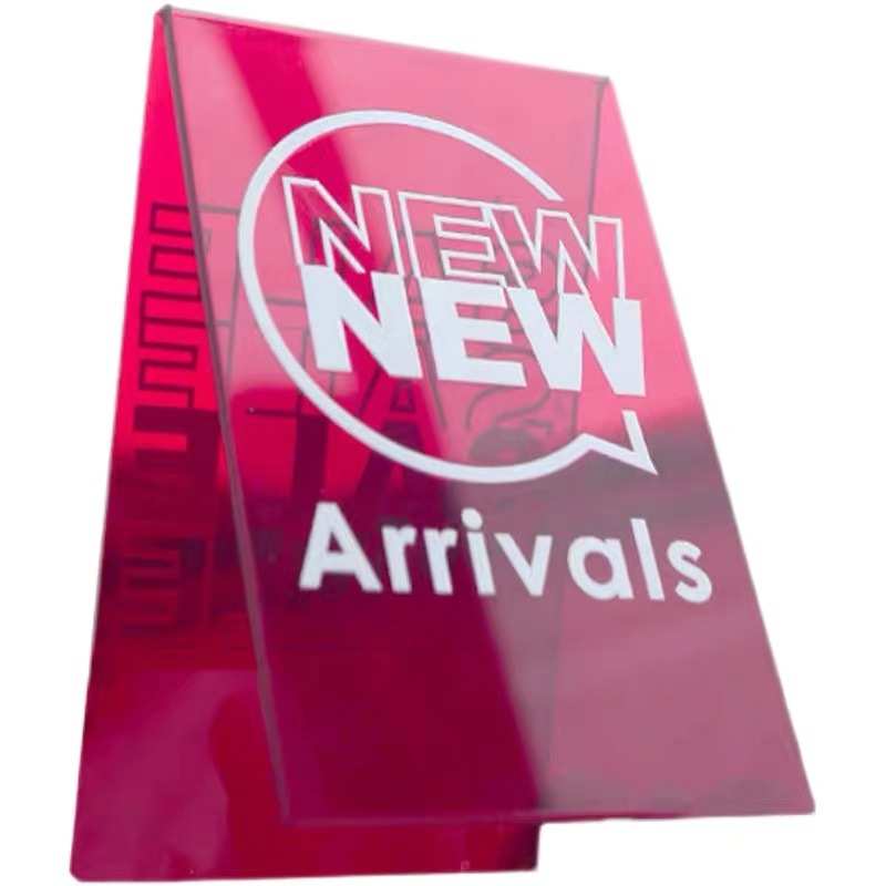 服装店亚克力展示架上墙透明水晶饰品陈列架女装店鞋包货架置物架