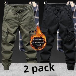 工装 休闲户外耐磨工作服劳保裤 裤 美式 秋冬丝绒加厚宽松大码 男式