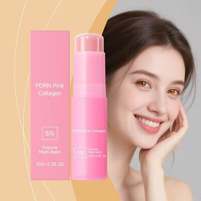 Pink Collagen Lip Balm - Nourishes dry, flaky lips, providin
