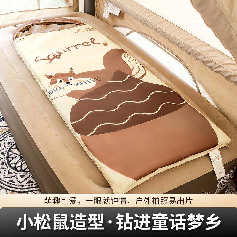 北山狼儿童睡袋学生午休睡袋防寒保暖学校教室防踢被冬季户外露营