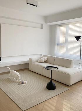 0224腐豆块布艺沙发组合现代极方块北欧型客厅简小户公寓民宿简约