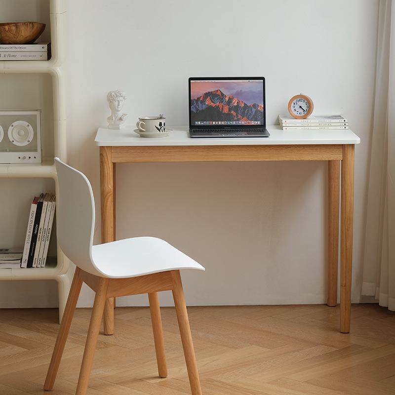 北欧现代家用实木小户型学习书桌简约酒店长方形办公桌卧室电脑桌