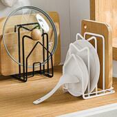 金属锅盖架多层菜板架砧板架多功能厨房锅盖架子菜板架子座小号