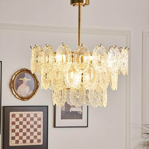 意大利风格中古玻璃吊灯 法式现代简约轻奢设计师卧室客厅书房灯