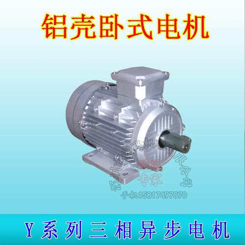 Y系列三相异步电动机Y100L-23W2级2800转铝壳立卧式电机