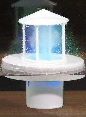 喷鱼标缸池起深造化水雾漂浮鱼器水超浮配雾器雾面雾雾音件器波化