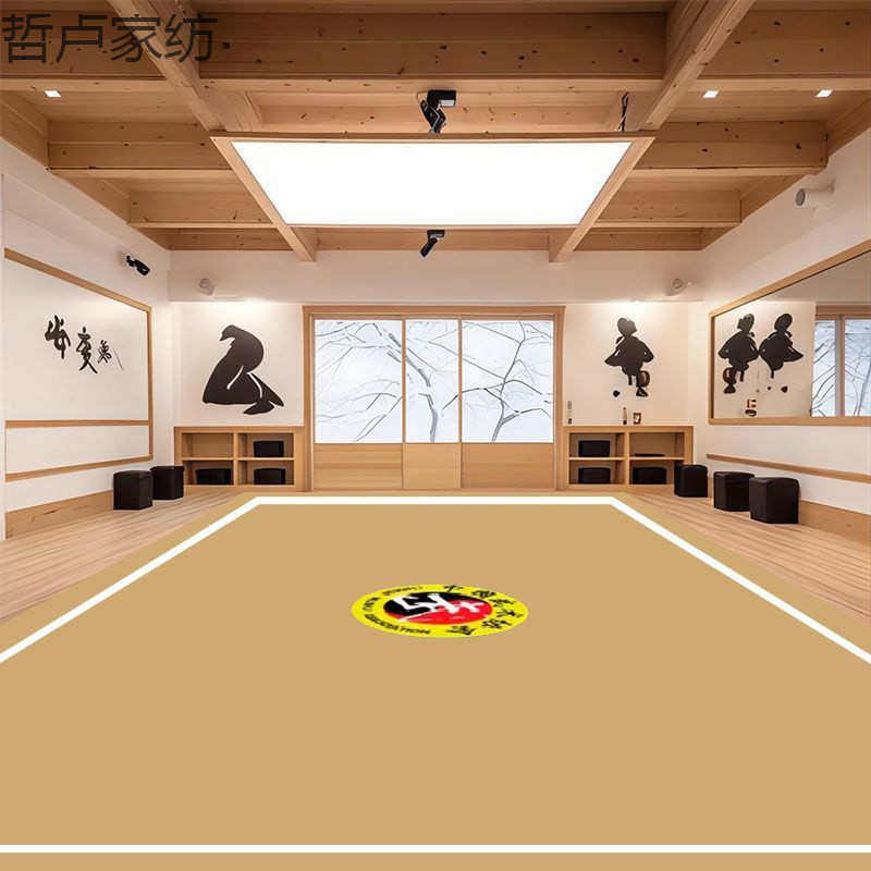 加厚武术训练地毯舞蹈室瑜伽运动防滑地垫体操跆拳道比赛专用满铺