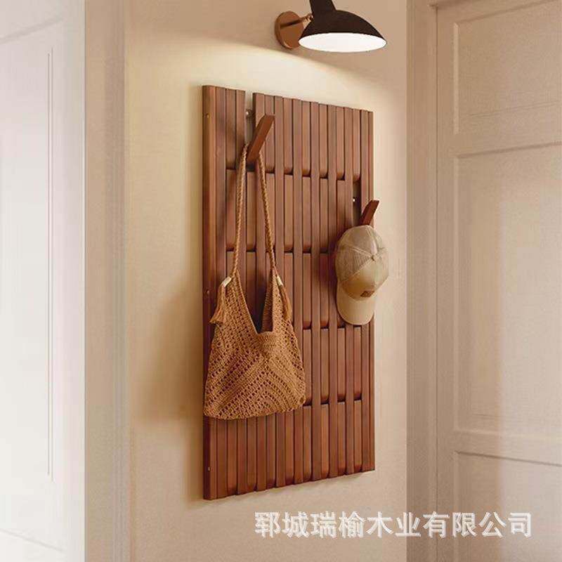 老挂榆木钢琴建衣架墙面壁挂衣帽架式入户玄关区挂钩衣民酒店衣宿