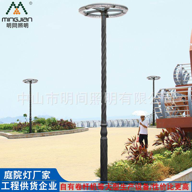 新款优质多头庭院灯 工厂直销欧式仿古双头异形杆道路庭院灯
