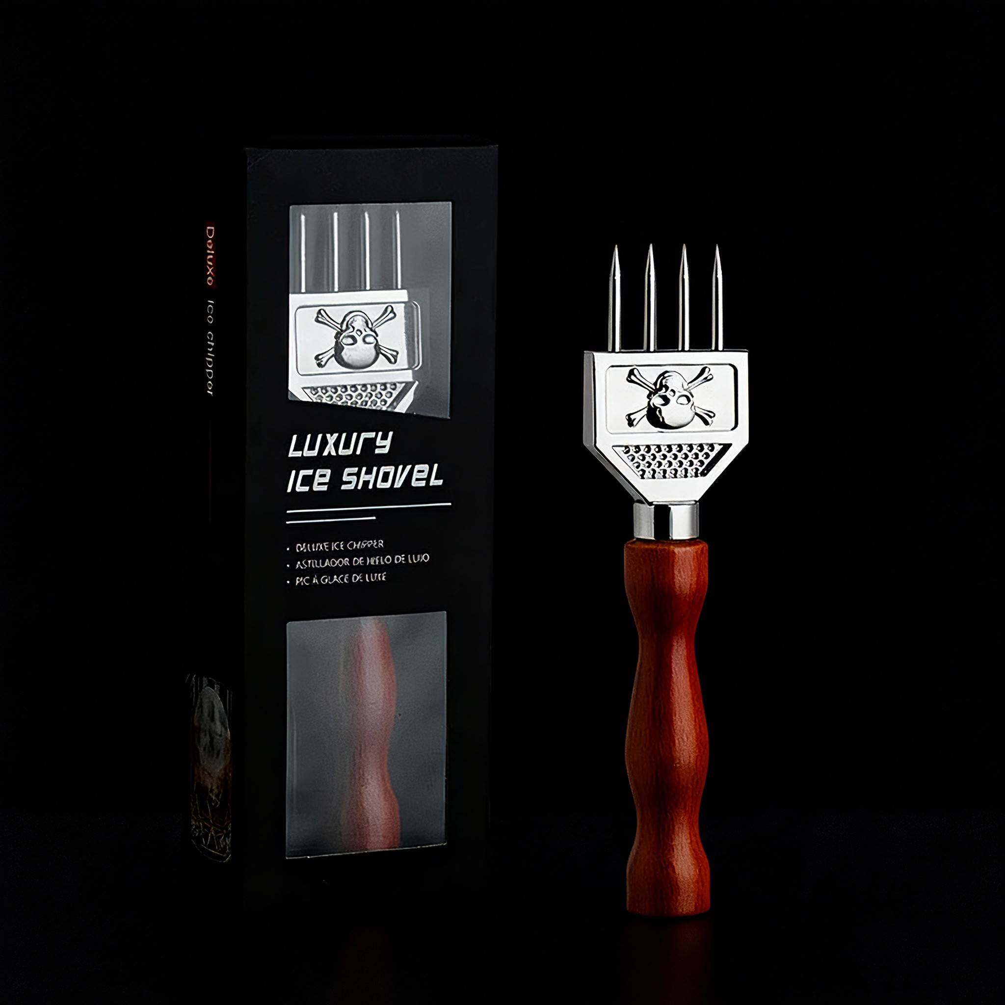 酒吧攻略 调酒师专用四叉凿冰器 凿冰球冰锥 四头锥除冰Ice Pick