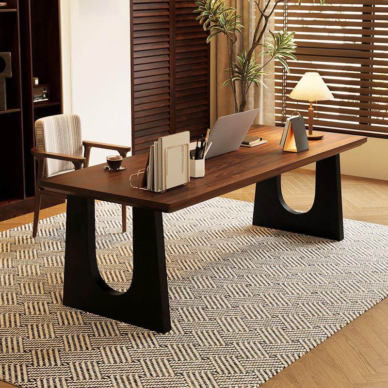 实木大板书桌去客厅化长电脑桌中古风工作台台式家用卧室办公桌,住宅家具,书桌,淘宝优惠券,粉丝福利购,淘宝优惠卷