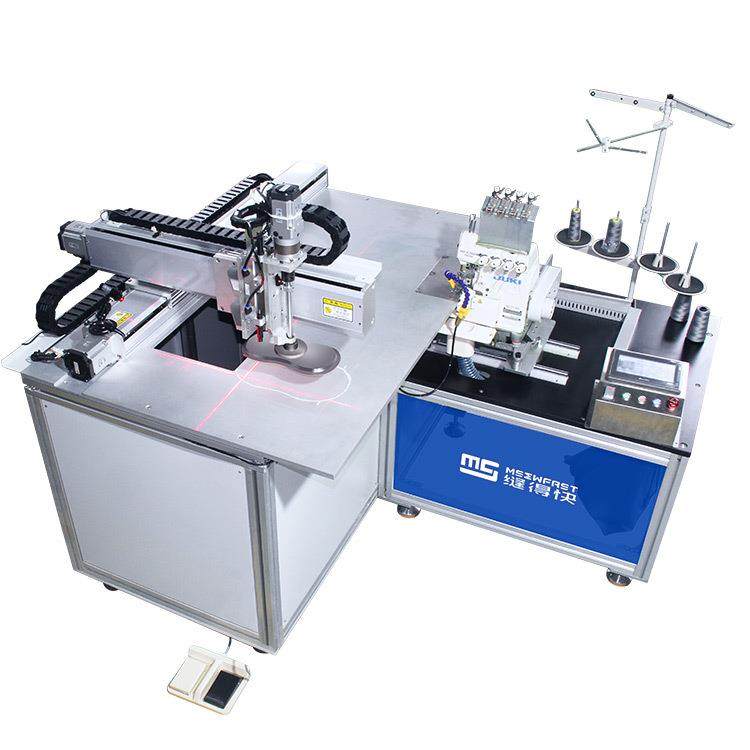 全自动锁边机洗车吸水巾圆形洗涤巾抹布拖把布洗碗巾缝纫机