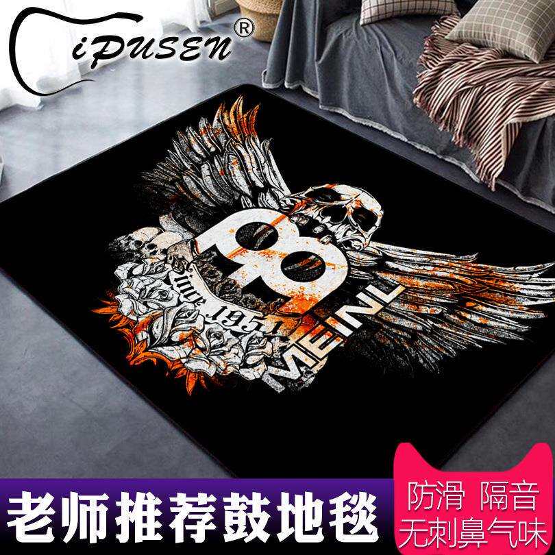 架子鼓地毯电鼓垫防滑地毯 法兰绒做工加厚隔音减震脚垫子钢琴