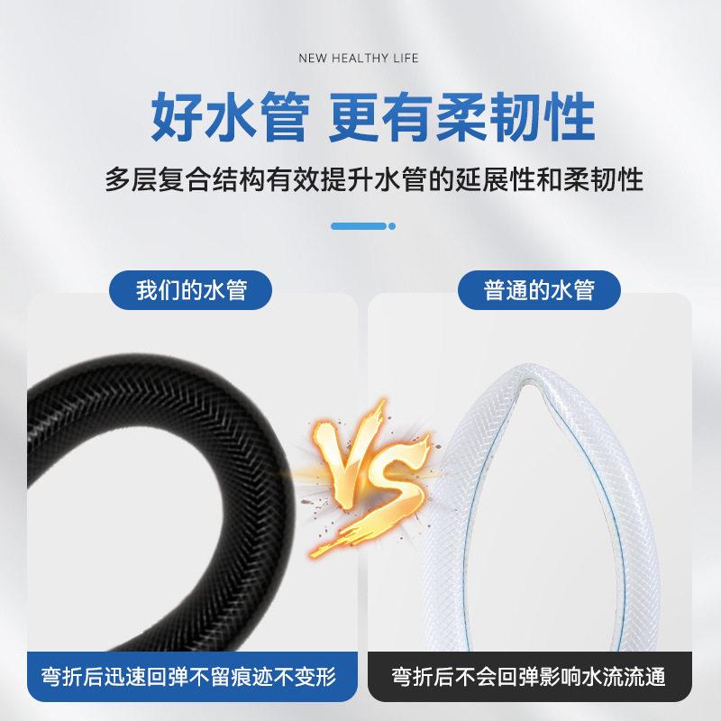 工厂环保型加厚三胶一线黑色1寸水管浇花浇地灌溉压水管