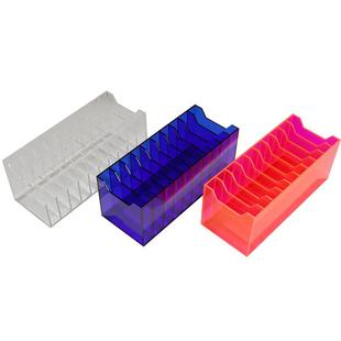 加厚透明压克力手机存放收纳盒子桌面放置架办公会议放手机收纳盒