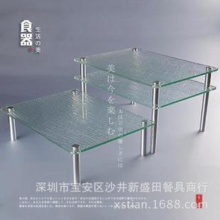 促销 自助特色架三层点心架有Z1204机玻璃亚克力寿司寿司盛台餐食