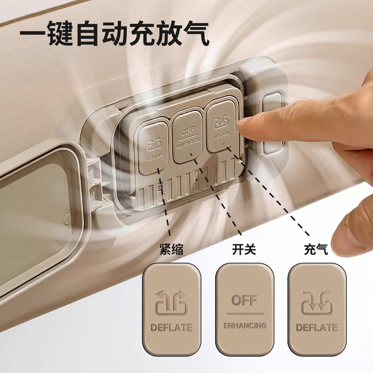 探险者充气床垫户外露营打地铺家用单人全自动折叠床睡垫气垫床