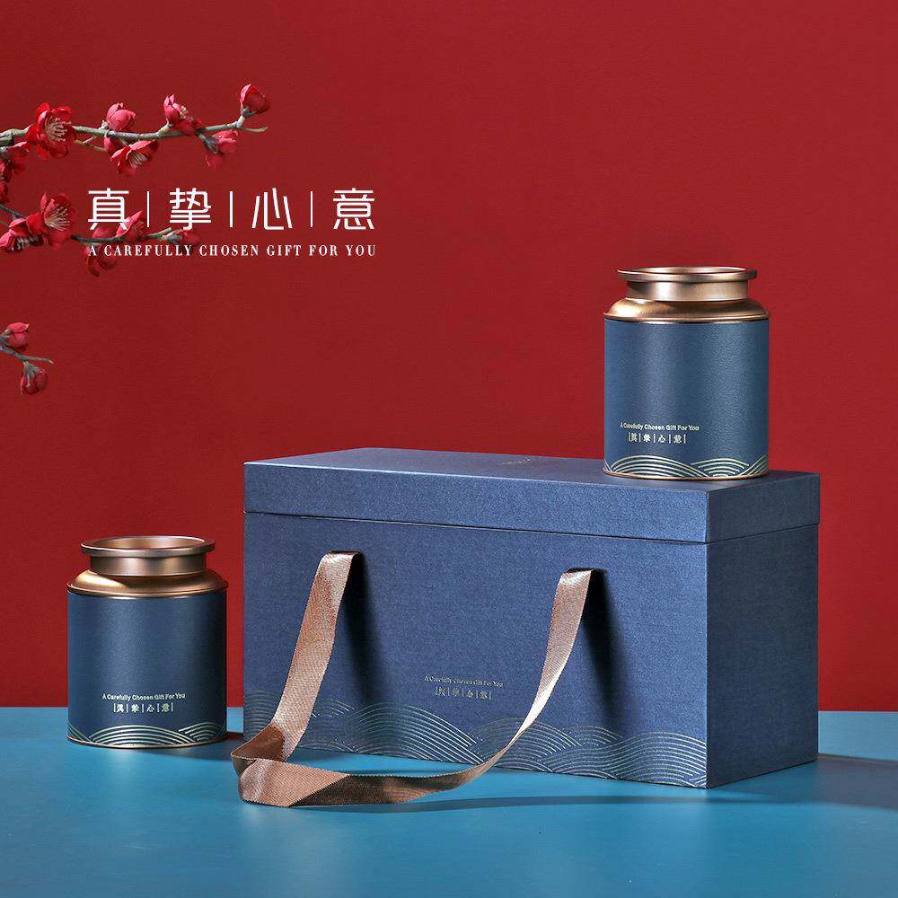 半斤装茶叶包装礼盒茶叶罐古树红茶毛尖云雾绿茶存茶铁罐空盒加印