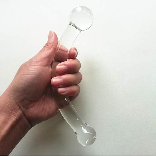 Glass-made femalemasturbation toy fake phallus adult product