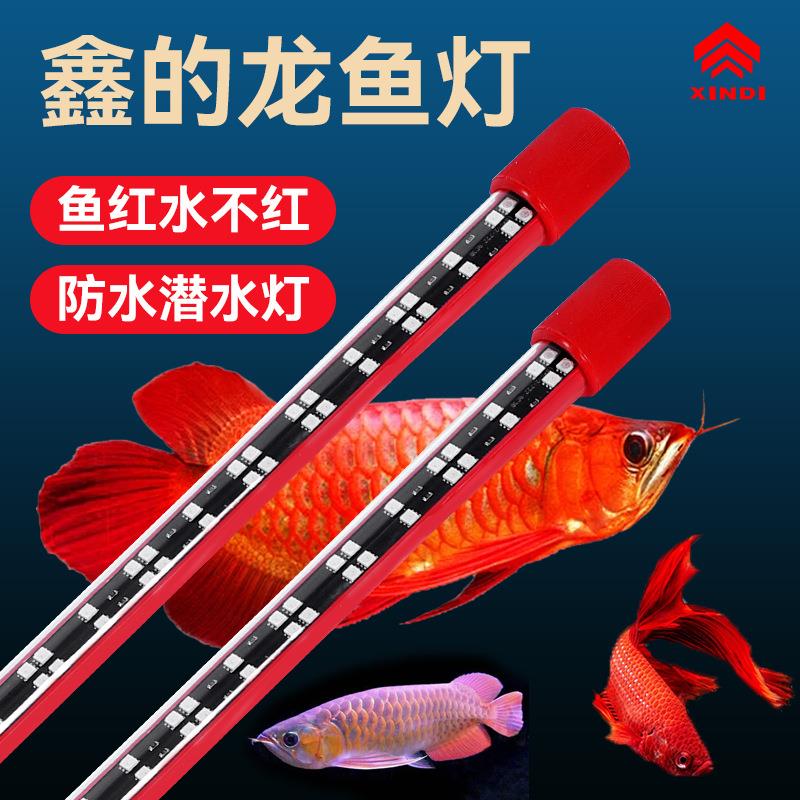 厂家鑫的鱼缸灯led龙鱼曾艳灯防水灯不红水曾艳诱色水族灯管