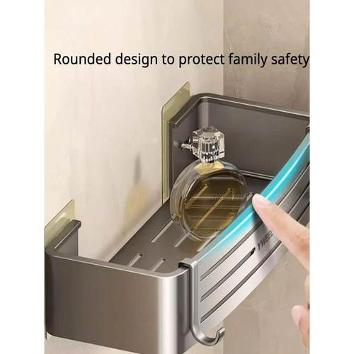 Aluminum Bathroom Shelves Wall Towel Rack Mounted毛巾架