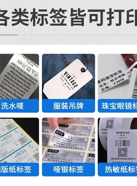 TS4CTE244（2签印机TE24条码标吊牌水洗标洗水唛合格证打不干胶打