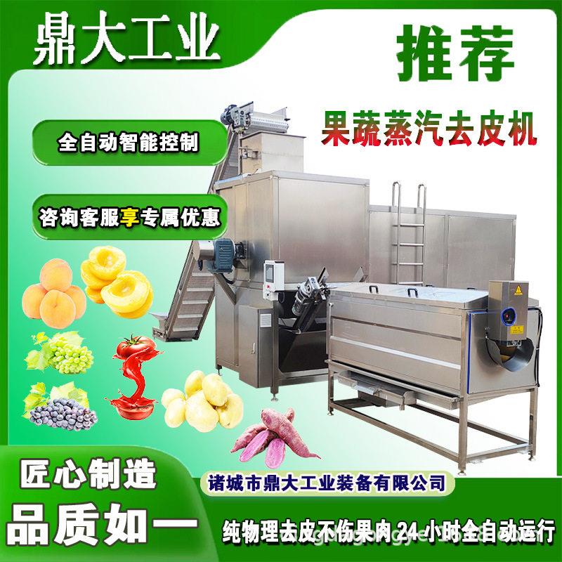 订制果蔬蒸汽去皮机剥皮机爆皮机扒皮机食品机械设备厂家