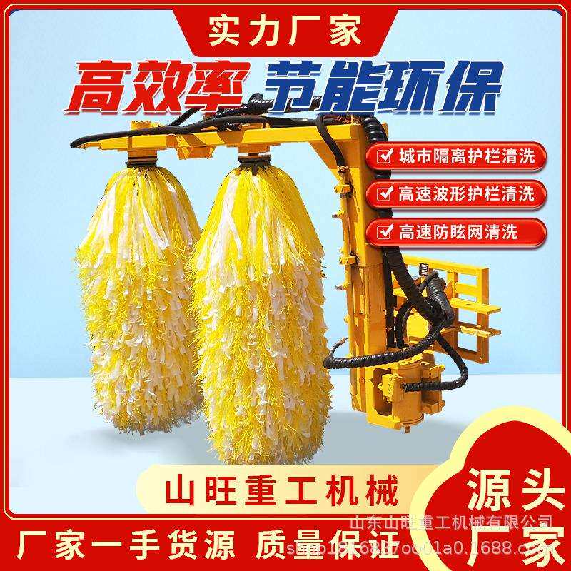 市政护栏清洗机滚刷高速公路防护板全自动清洗机双滚轴环卫车