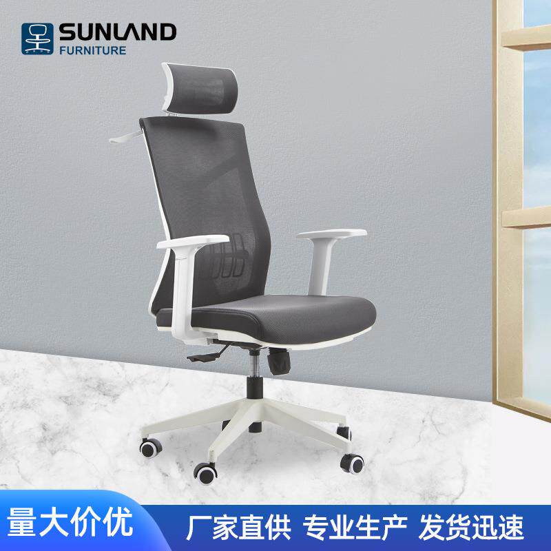 人体工学护腰办公电脑椅家用舒适久坐升降转椅可调节头枕办公椅