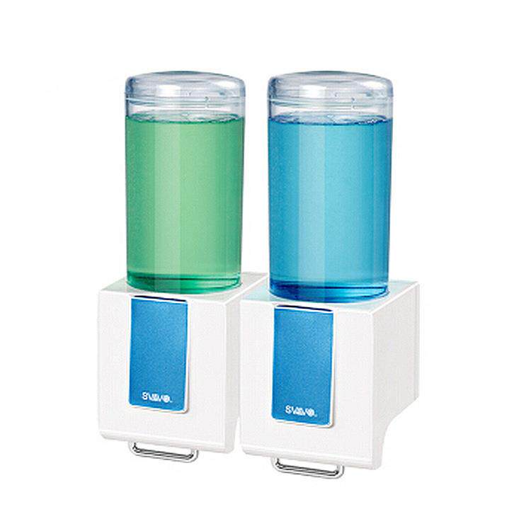 瑞沃VX686-2手动皂液器酒店卫生间厨房出液500ML双格乳液给皂器机