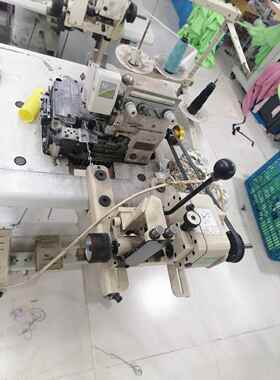 700EX锁边机翻肠拉筒GUA打边车自动暗线条耳翻仔747翻子猪抽带子