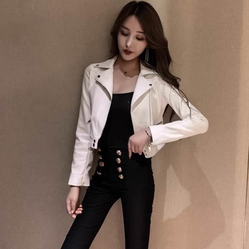 极速小皮衣外套女春秋季新款韩版设计感修身显瘦小个子短款机车服