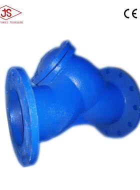 光阀门 厂家Y生产 法兰Y型过滤器 过铸铁法兰晋滤器GL41H-16蓝色