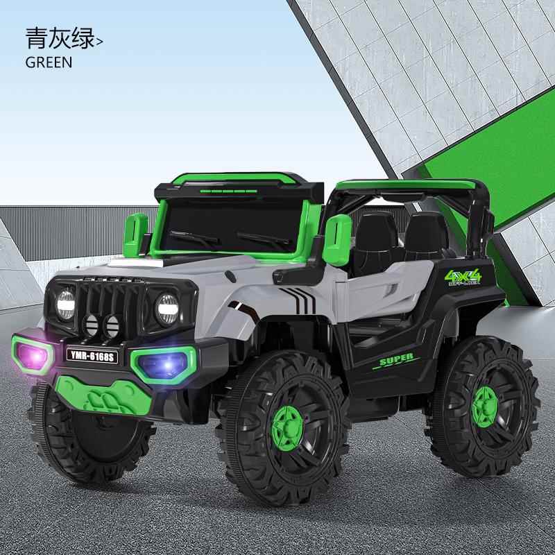 正品儿汽童电动车四轮遥控宝宝车男女小孩玩具车可坐人四带野驱越