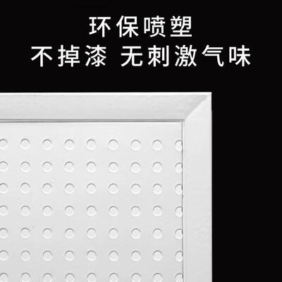 超市金属洞板商摆放货架WTR圆孔铺五金工具挂板墙上纳圆收孔置物