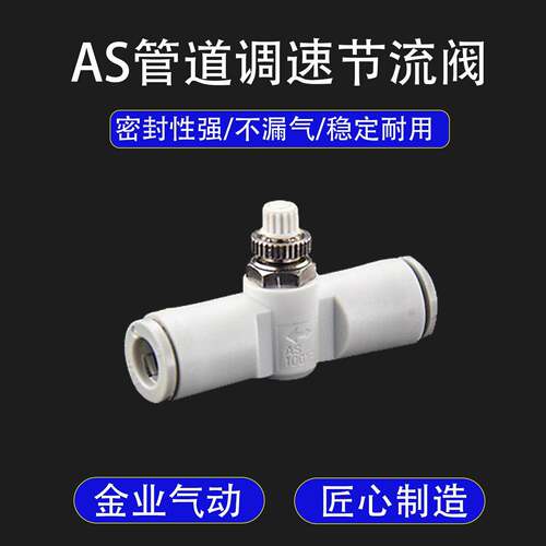 管道调速节流阀调节接头AS1001F2001F2051F3001F4001F气管限流阀