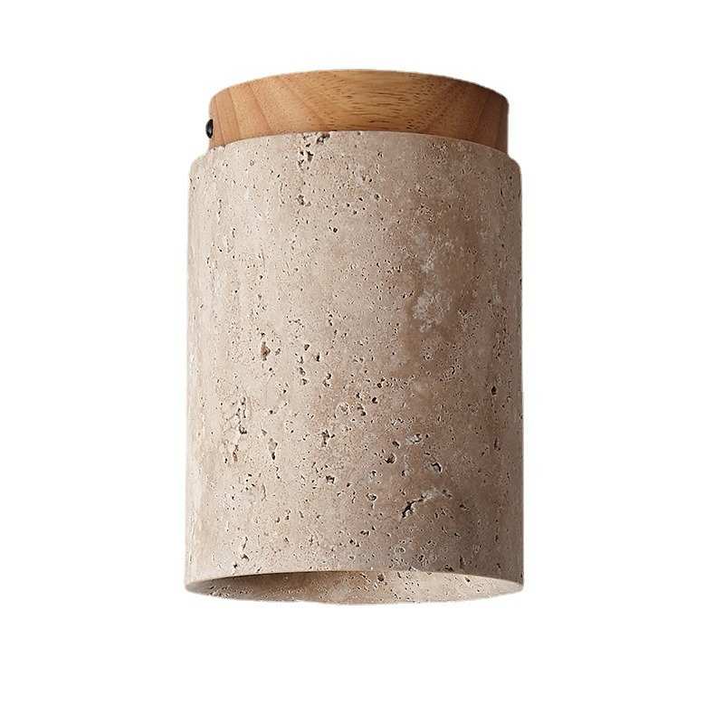 日式侘寂风过道吸顶灯客厅走廊玄关阳台奶油风设计师商用明装筒灯