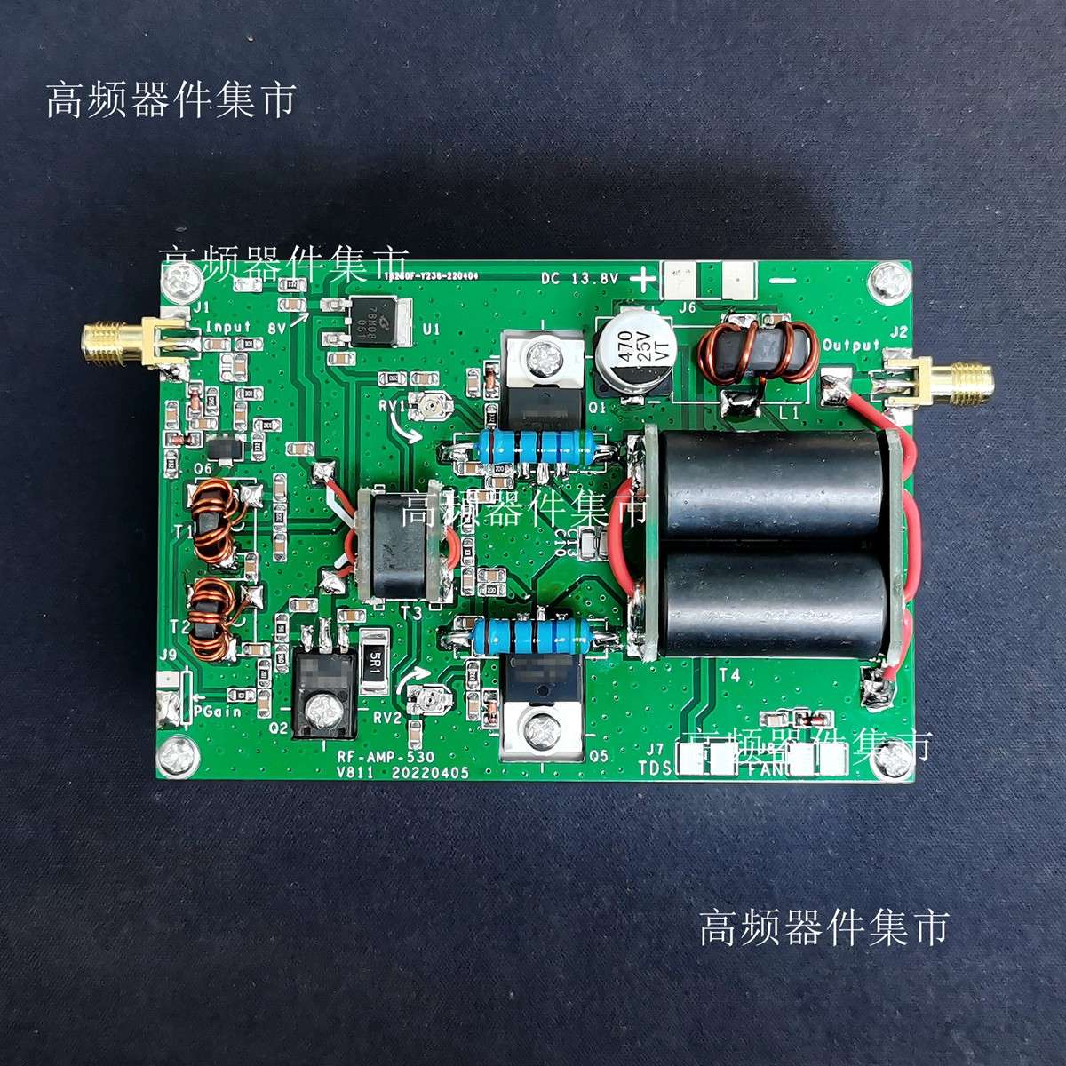 45W ssb 线性高频射频功率放大器 中英文档 短波功放板(成品)