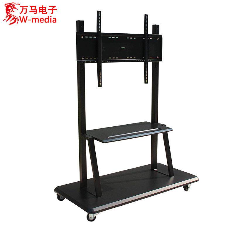 普通广告机一体机配件55-86寸落地立式移动支架配件/轧钢材质