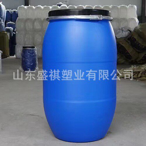 厂家直供00升AND塑桶抱200kg2化工箍桶125L加厚法料兰桶